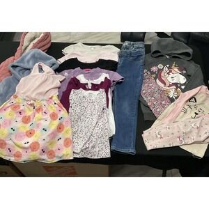 Mixed Brands Clothes Lot Girls 5T 16 Pc Tops Jeans Dresses Hoodies Unicorn